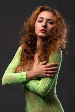 Green fishnet