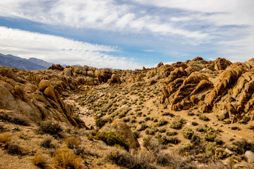 Rocks, Mountains and Sky at Alabama Hills, the Mobius Arch Loop