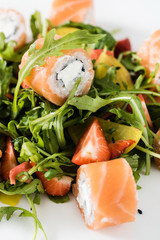 sushi with strawberry