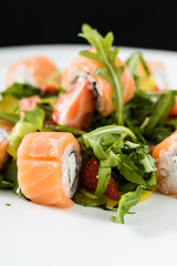sushi with strawberry