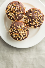 Sweet hazelnut muffins.