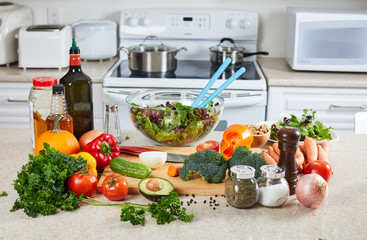 Vegetables in the kitchen.