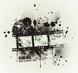 Template grunge cinema poster.