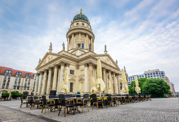 Fototapeta premium View on German Cathedral on Gendarmenmarkt in Berlin, Germany, Europe