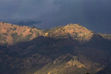 The natural mountains morning in Guatemala