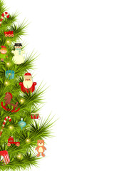 Fototapeta na wymiar Decorated Christmas Tree