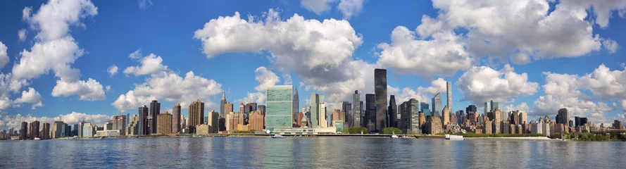 Poster New York City Manhattan Midtown skyline panorama © Oleksandr Dibrova