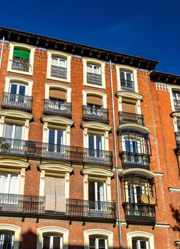 Typical building in the centre of Madrid, Spain