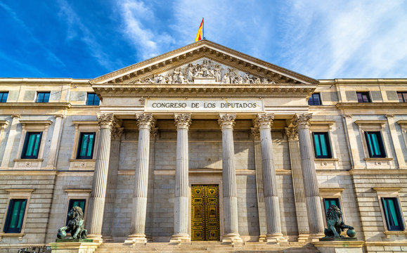 Congress of Deputies in Madrid, Spain