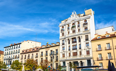 Fototapeta premium Typical building in the centre of Madrid, Spain