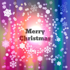 Abstract background snowflakes for design