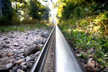 Fototapeta na wymiar The details of a railway tracks