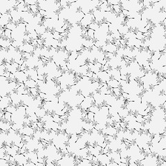 Dandelion, pattern white and black