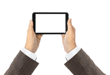 Hand with touchpad pc