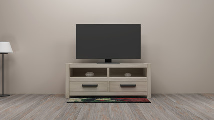 Fototapeta premium TV display 3D rendering