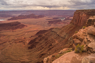 Great views of scenic cliffs in Canyonlands national Park,Utah, USA.