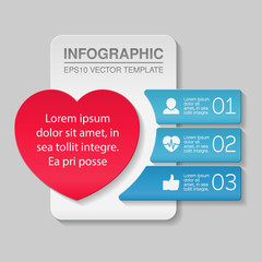 Vector infographic template, three options