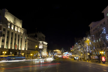 Fototapeta na wymiar Navidad en Madrid 