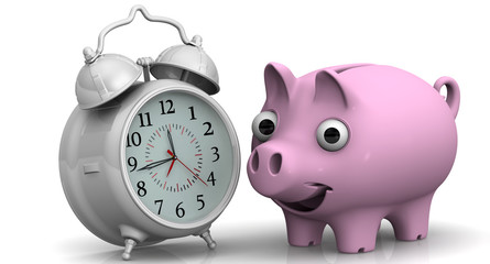 Time is money. Financial concept