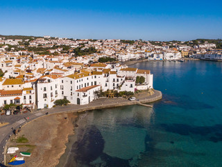 Cadaques city Aerial view, Spain