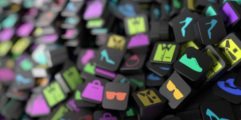 Infinite fashion rendering icons