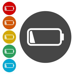 Low battery icon, Battery icon 