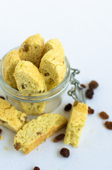 Homemade raisins cookies