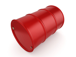 3D rendering red barrel