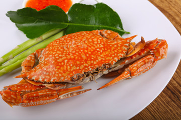 Boiled crab