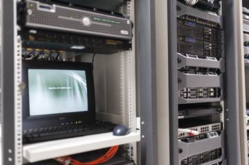 Network servers in data room Domestic Room