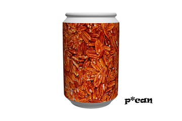 Pecan or P Can Illustration