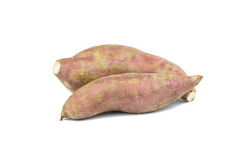 Sweet potato isolated on white background