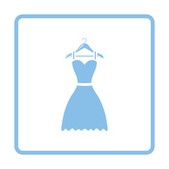 Fototapeta na wymiar Elegant dress on shoulders icon
