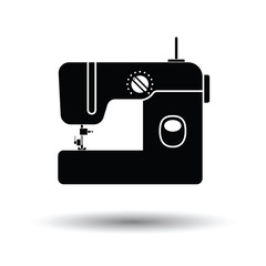 Modern sewing machine icon