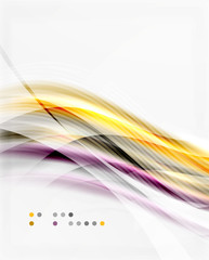 Vector shiny wave abstract background