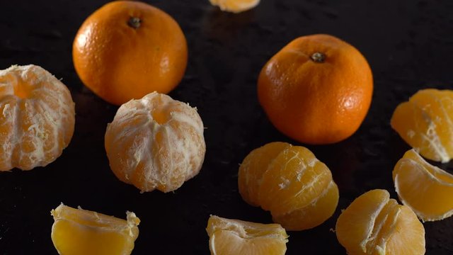 Rotating frash tangerines