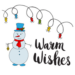 Christmas card template for holiday design.