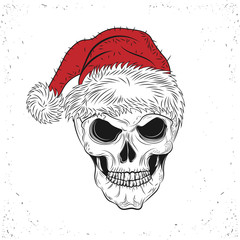 Scary Christmas Skull