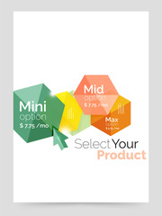 Business a4 brochure or flyer template with options