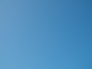 Clear blue sky background