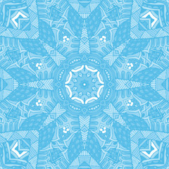 seamless geometric winter mosaic pattern