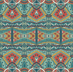 ethnic intricate seamless tribal  pattern 