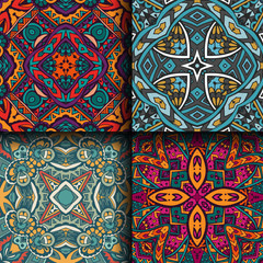 Abstract colorful  pattern set