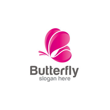 Butterfly logo design vector