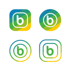 letter B nature logo