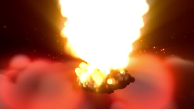 Atomic bomb explosion