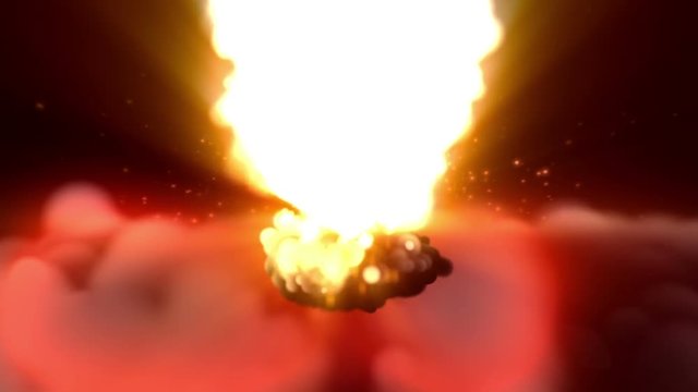 Atomic bomb explosion