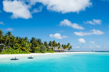Fototapeta na wymiar Holiday in Maldives Island