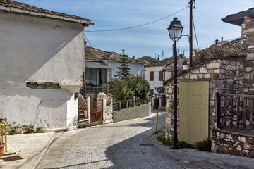 Fototapeta na wymiar Old house in village of Panagia, Thassos island, East Macedonia and Thrace, Greece