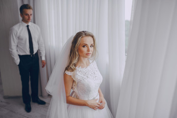 Fototapeta premium wedding day in odessa